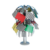 Checkered Racing Flag Table Centrepiece